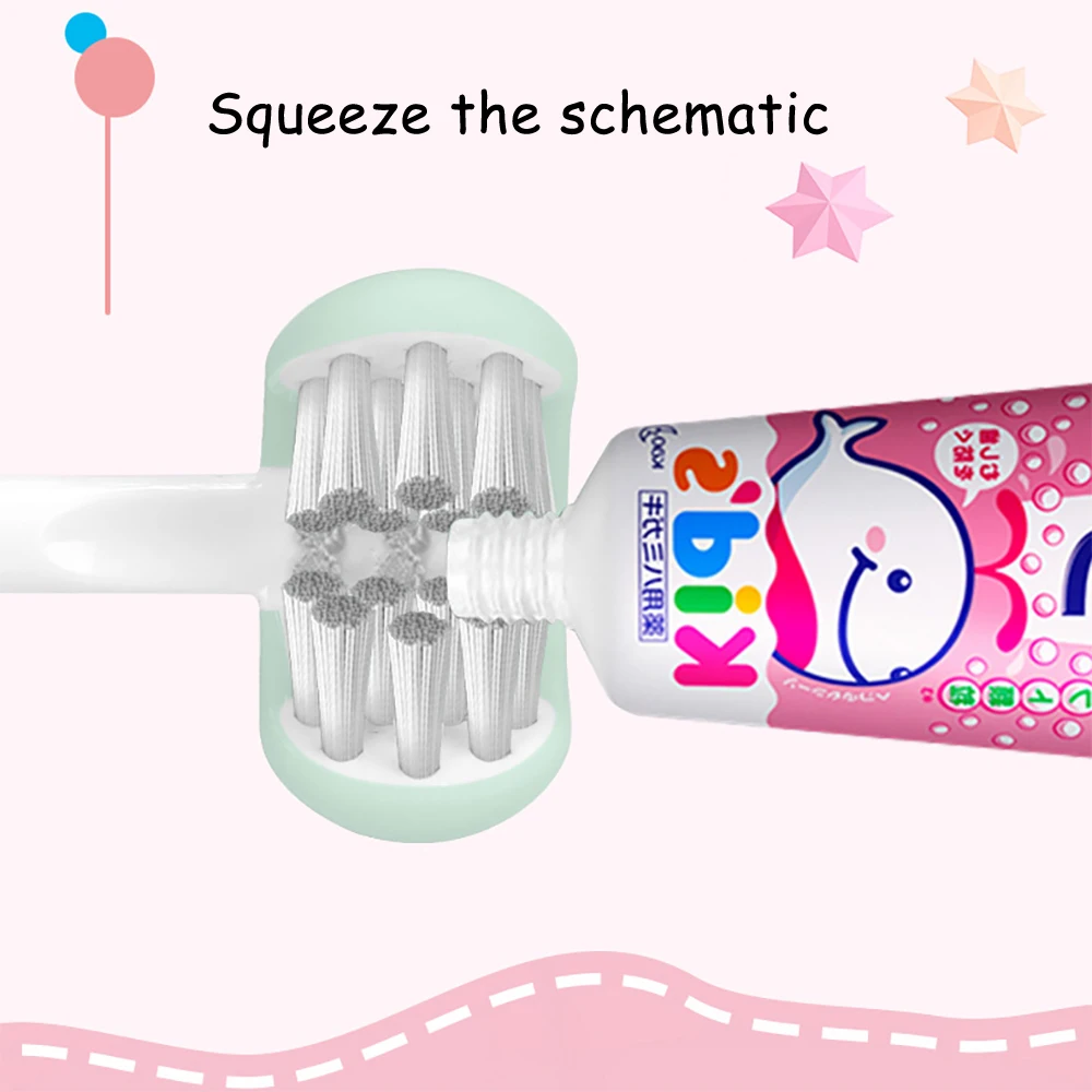 

AZDENT 3 Sides Children Kids Sonic Electric Toothbrush 5 Modes U Type Teeth Tooth Brush 4 Heads 3h USB Rechargeable 25 Days Use