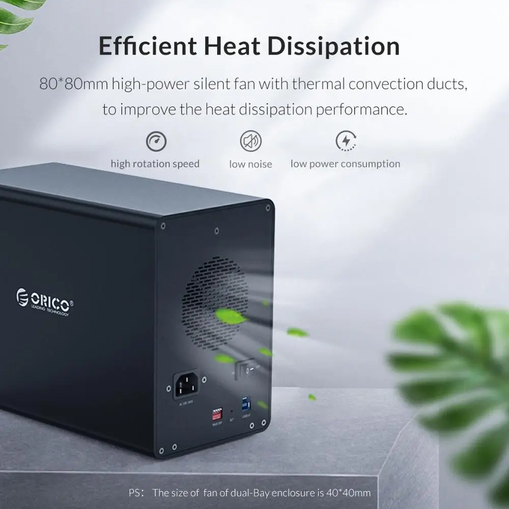 ORICO 35 Series 4 bay 3 5 дюйма USB3.0 с RAID HDD ограждение алюминиевый док станция 64 ТБ 150 Вт