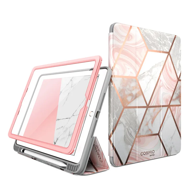 

Чехол для iPad 9,7 (2018/2017), чехол-подставка Cosmo Trifold с автоматическим переходом в спящий режим/пробуждением и держателем для карандаша, встроенна...