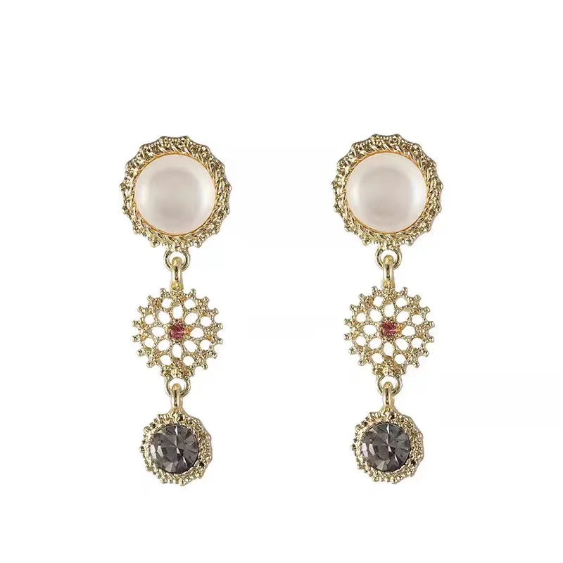 S925 новые серьги с опалом в Корейском стиле|Серьги-подвески| |