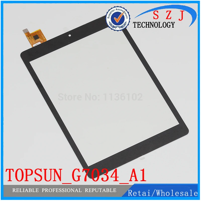 

New 7 inch for CHUWI V88 Quad Core RK3188 touch pad ,Tablet PC touch panel digitizer TOPSUN_G7034_A1 Free shipping