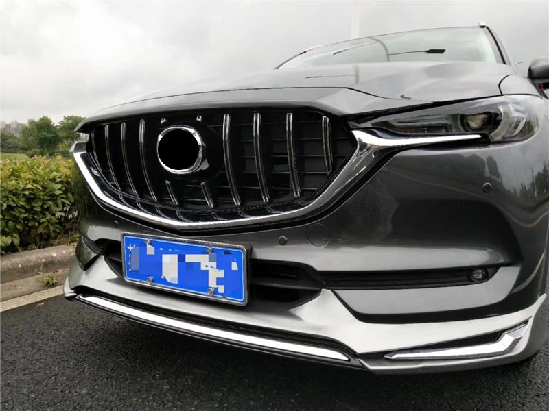 Подходит для MAZDA CX 5 CX5 Авто решетка 2017 2018 Передняя сетка наружная маска накладки