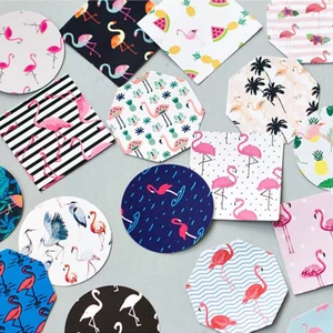 45 шт.компл. бумага с Фламинго Стикеры набор сделай сам для подарка ремесло этикетка День рождения украшения мультфильм скрап-Товары для детей