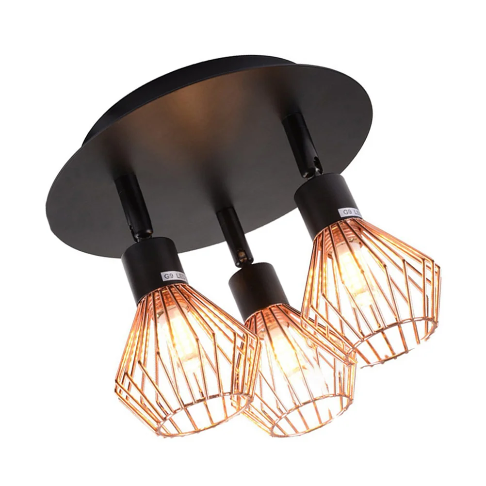 

1Pc Simple LED Ceiling Light Iron LED Ceiling Lamp Three Heads Ceiling Lamp