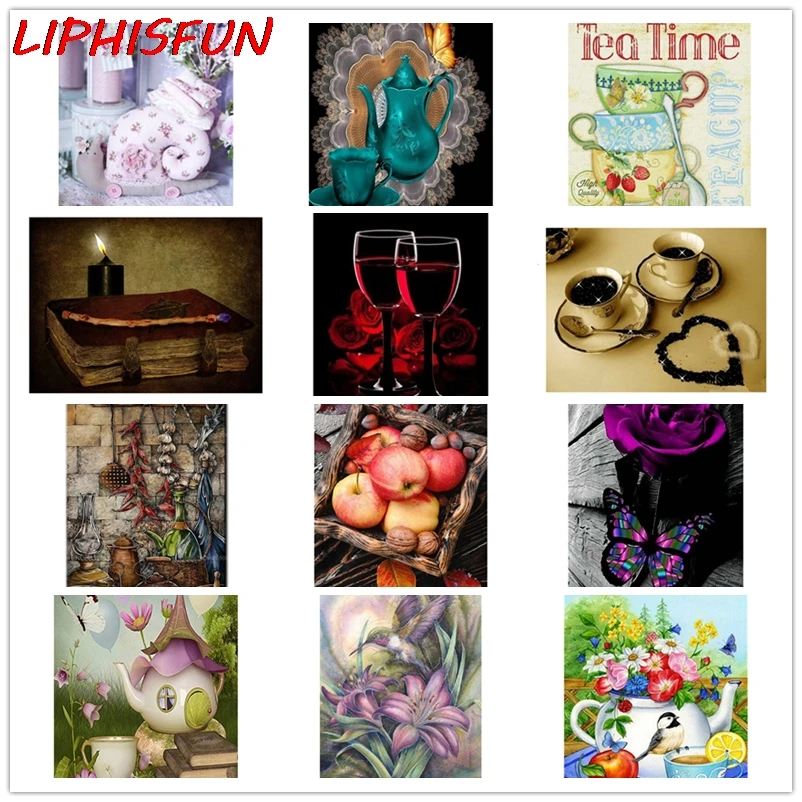 Алмазная живопись 5D своими руками полная дрель квадратные/круглые стразы