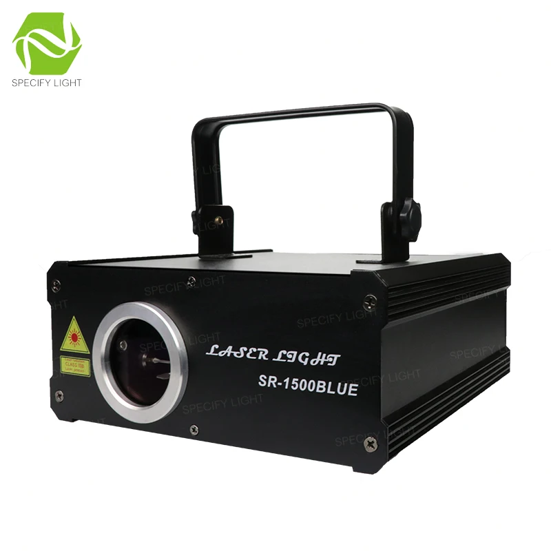 DMX 512 2D + 3D многоцветный 1 Вт RGB лазерный светильник DJ сценический алюминиевый