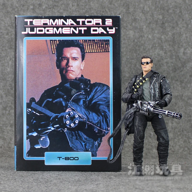 NECA Terminator 2 Судный день T-800 Арнольд Шварценеггер ПВХ фигурку Коллекционная модель
