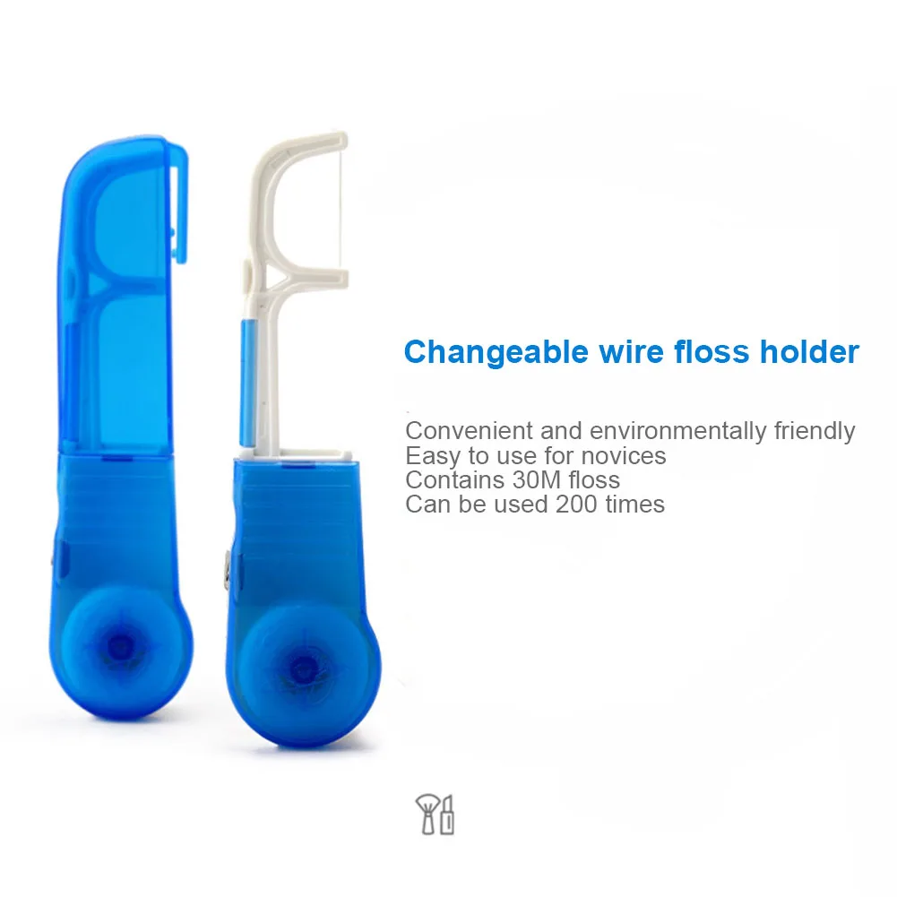 

Dental Floss Holder Tooth Cleaning Portable Teeth Oral Care Tool Household Travel J99S