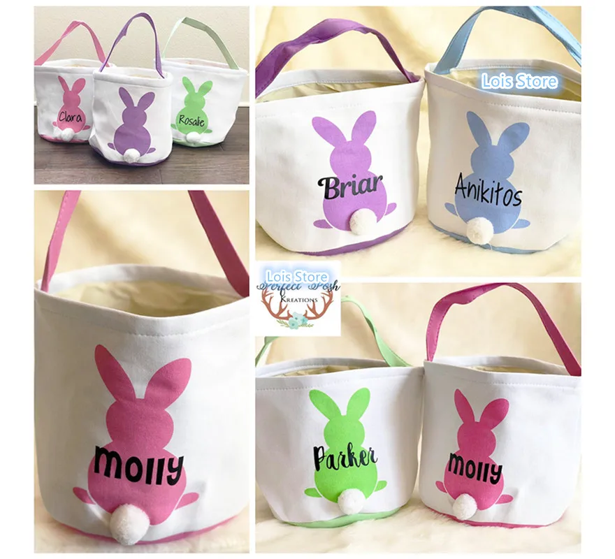 Оптовая продажа Пасхальная корзина в виде зайчика 20 шт./лот однограммовая