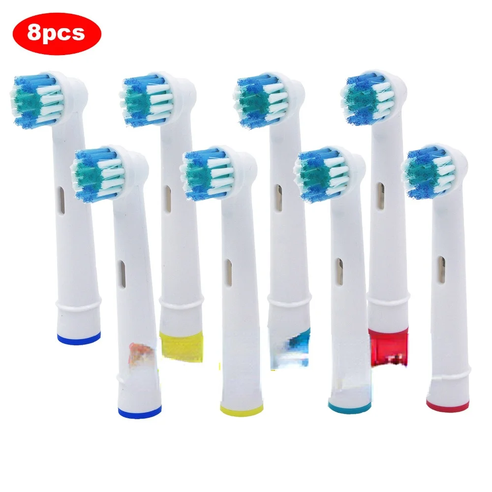 

Набор сменных насадок для Oral-B, сменные головки для электрической зубной щетки 8 шт, подходят для моделей Advance Power, Pro Health, Triumph, 3D Excel, Vitality Precision ...