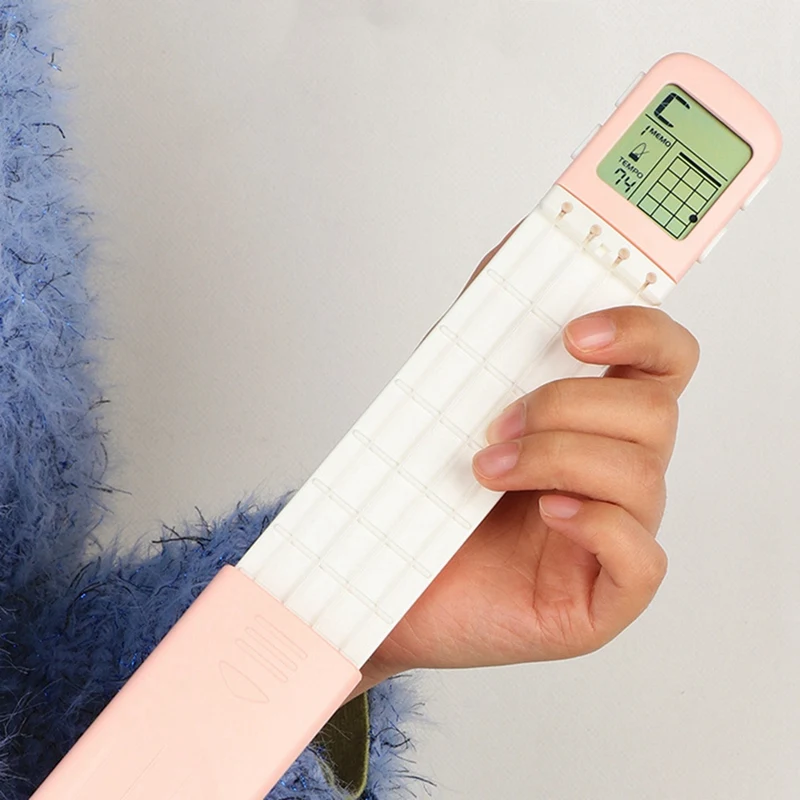 

SOLO Portable Ukulele Chord Trainer Pocket-Guitar Practice Tools 4-Strings Musical Instrument Chord Trainer Tools for Beginner