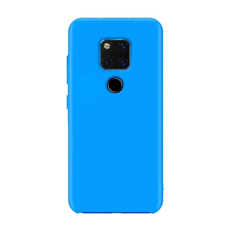 Для HUAWEI mate 20 Pro чехол Высококачественный Мягкий Силиконовый противоударный защитный чехол для HUAWEI mate 20 X чехол для телефона - Цвет: Синий
