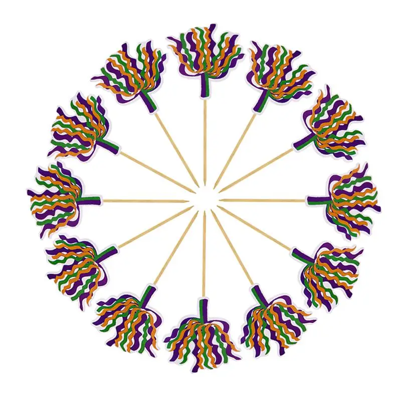 12 шт. украшение для торта крестик бумага креативный выбор орнамент десерт