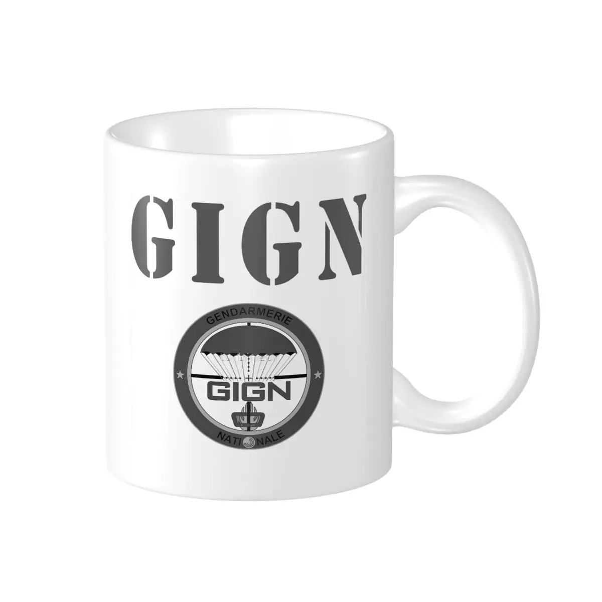 

Promo GIGN French National Gendarmerie Mugs Vintage Cups CUPS Print Humor Graphic R342 coffee cups