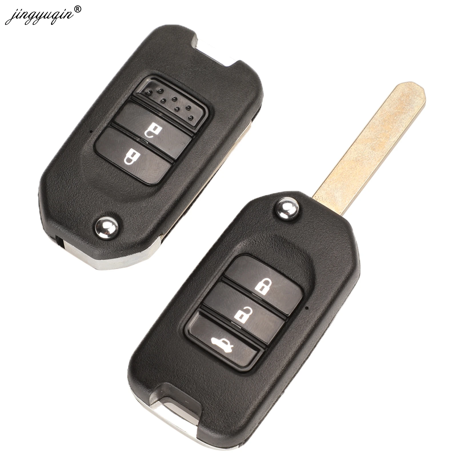 Jingyuqin 20 шт. 2/3 / 4BTN G лезвие складной автоматический флип чехол для ключа Honda VEZEL Civic