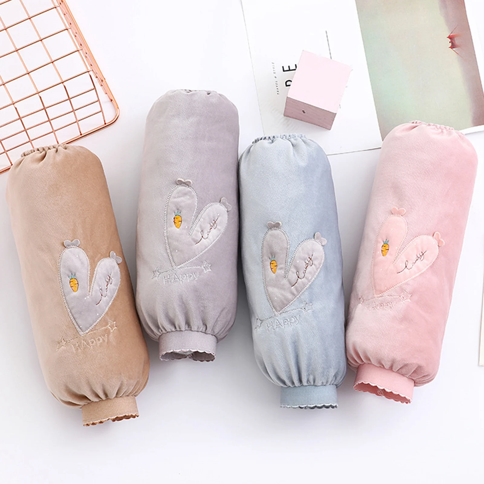 

1pair Cartoon Pattern Antifouling Waterproof Housework Cleaning Sleeve Oversleeve for Women Kitchen Cleaning Accessories