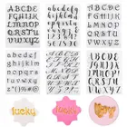 Штампы для печенья, надписей, торта, сладких цветов, инструменты для украшения, помадка, тиснение, сделай сам, алфавит, резак, штампы буквы