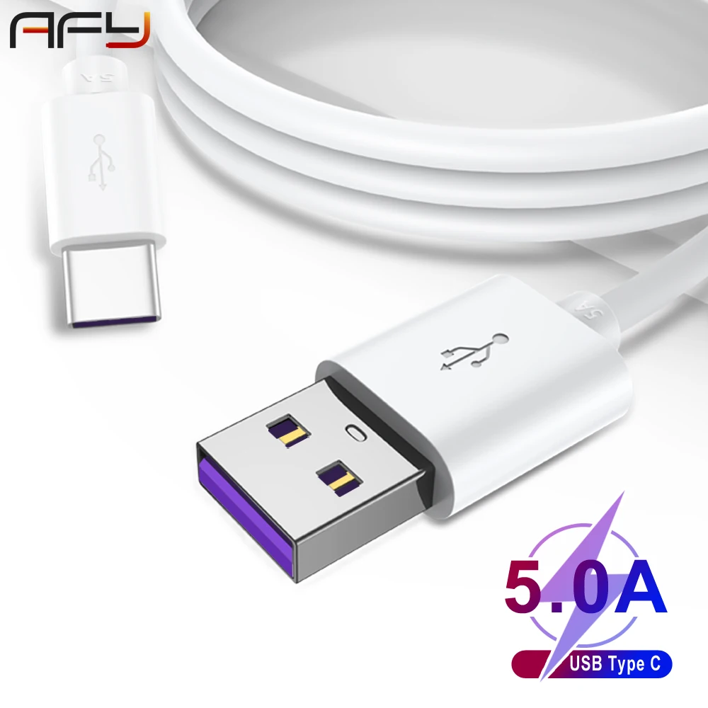 AFY 5A Быстрая зарядка usb type C кабель для Honor huawei mate 20 10 P30 Pro P20 Lite USB передачи данных