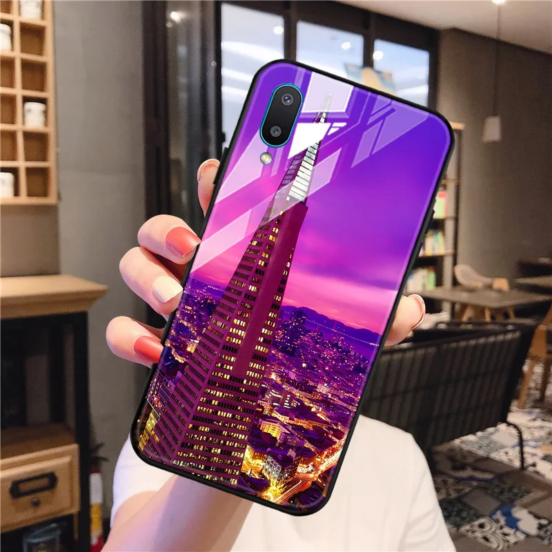 

For Samsung Galaxy A02 Tempered Glass Phone Cover For Samsung Galaxy M02 Coque Funda Bumper Coque