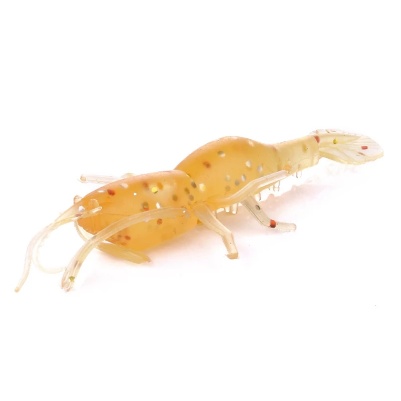 

20Pcs Shrimp Fishing Simulation Soft Prawn Lure Hook Tackle Bait Sea Fishing Lures