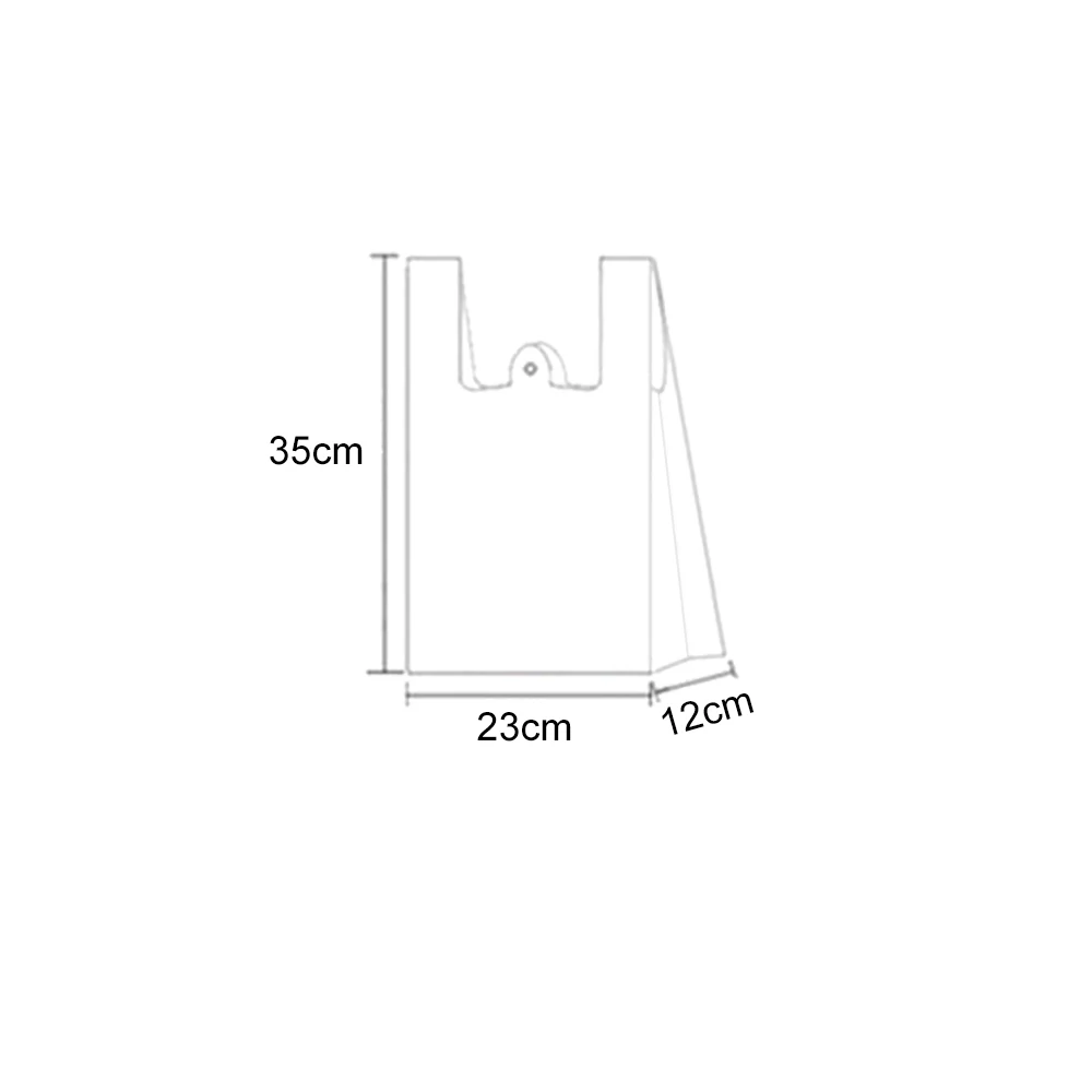 100 шт мультяшный смайлик жилет мешок удобный Розничный супермаркет продуктовые