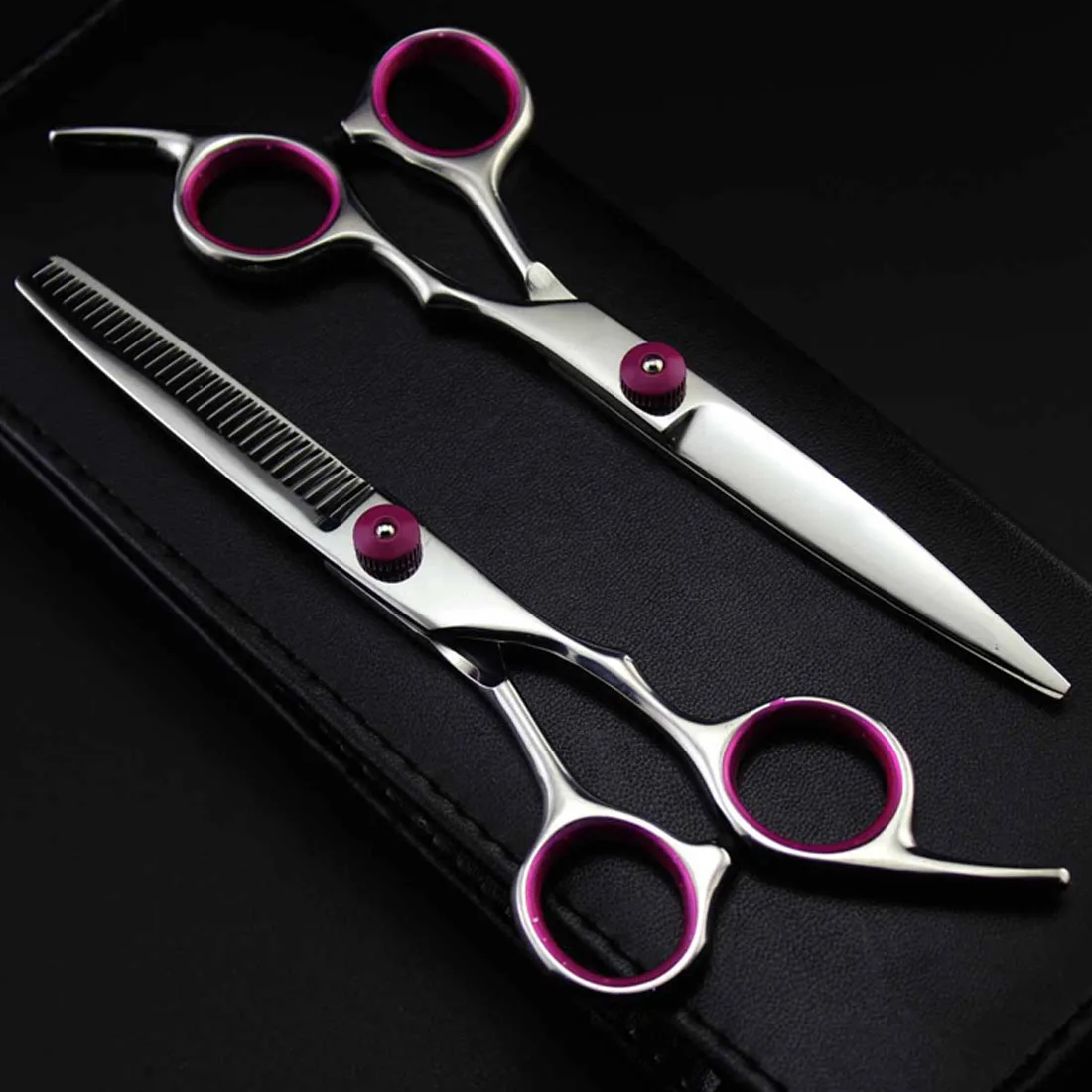

6 inch Professional Hair Scissors Hair Cutting Scissors thinning sissors Stainless Steel Salon Barber Hairdressing Styling Tool