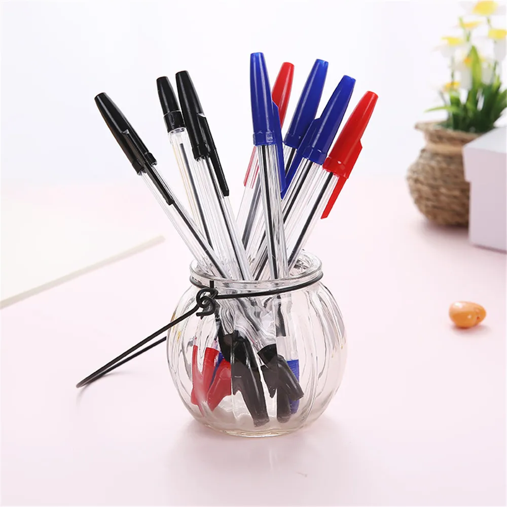 Шариковая ручка с красными/черными чернилами 10 шт. | Канцтовары для офиса и дома