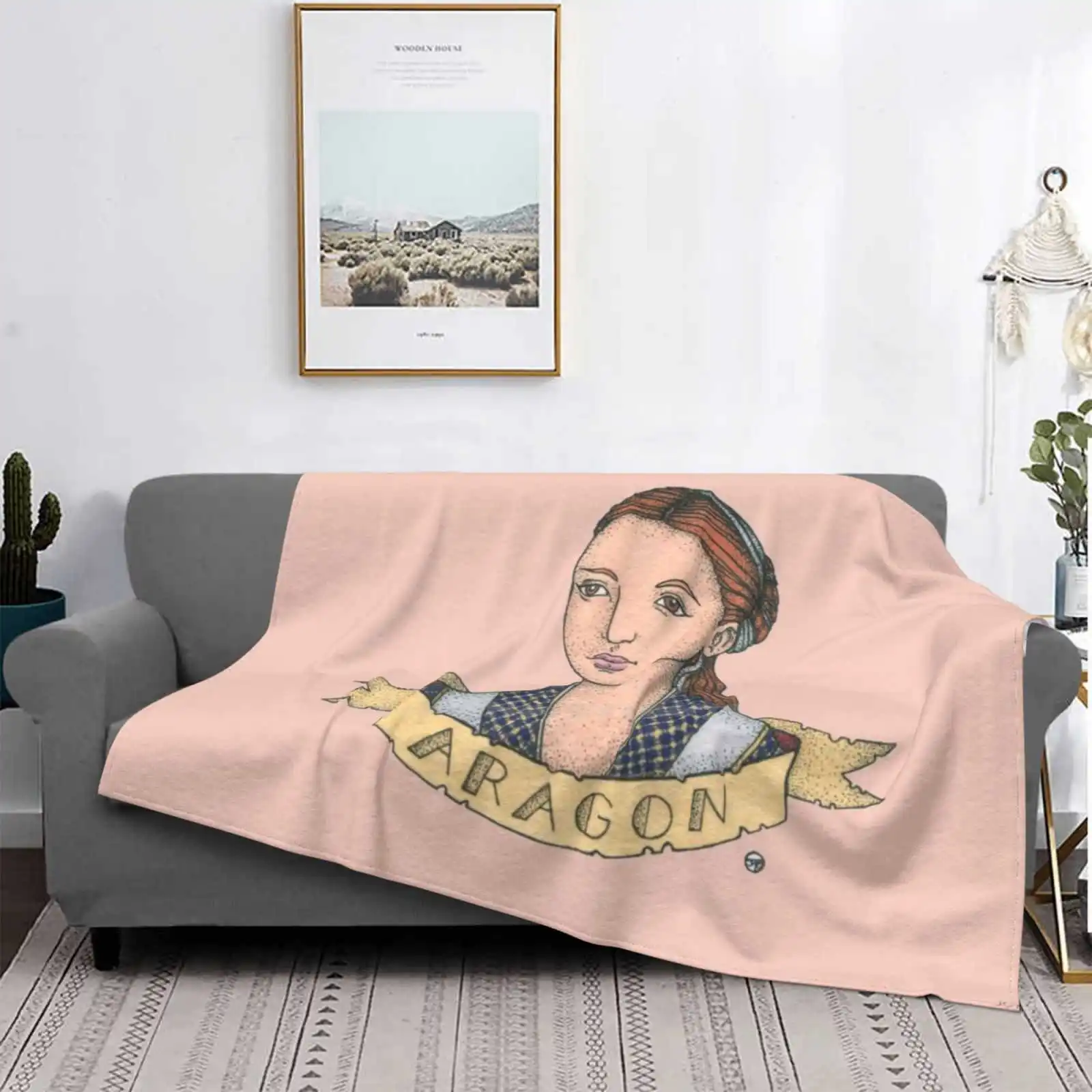 Новый принт Кэтрин Арагон по низкой цене новинка модное мягкое теплое одеяло