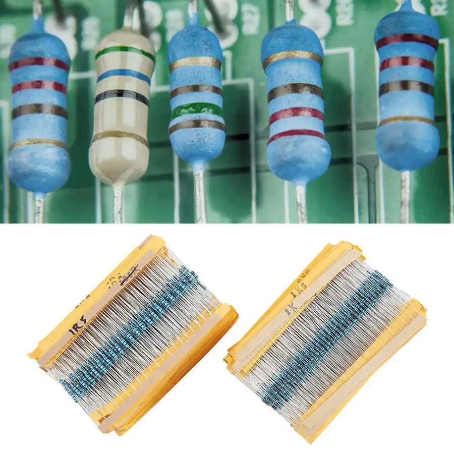 2600 шт металлическая пленка сопротивление набор резисторов части электронных