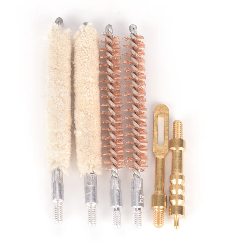 

6pcs Gun Clean Brush Cleaning Kit 30cal 7.62mm Bore Brush Kit,Hand Gun Rod Brush for Thread 8-32 Professional gun cleaning tool