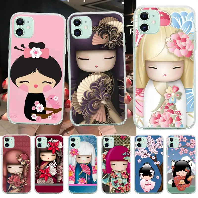 Японский шикарный Уникальный дизайнерский чехол для телефона PENGHUWAN Kokeshi iPhone 11 pro XS