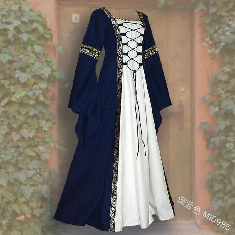 Винтажное женское винтажное платье в средневековом стиле Косплей Костюм