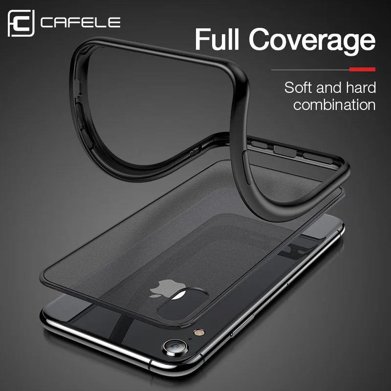 CAFELE 2019 newest color clashing case for iphone Xr silicon+PC translucent |