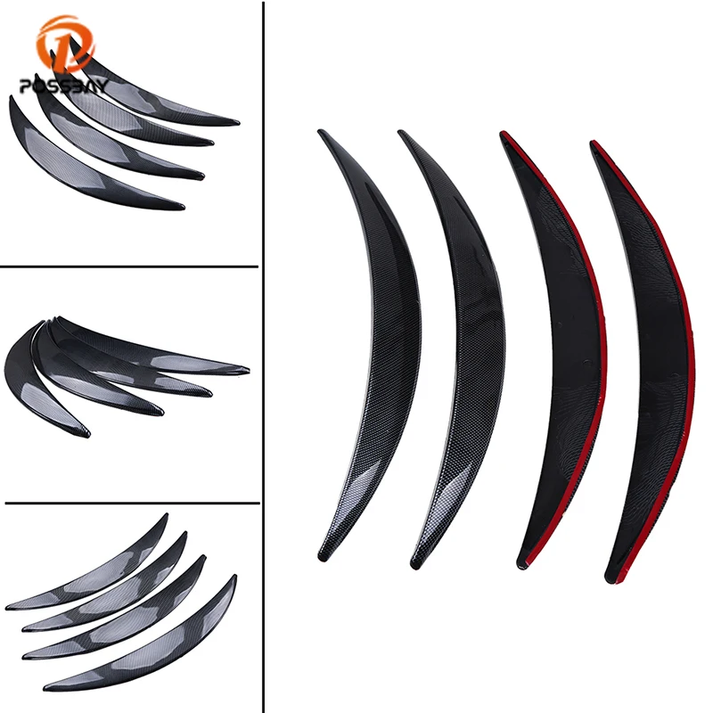 Автомобильная наклейка для бровей POSSBAY хромированная/имитация углеродного