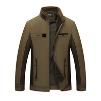 2020 men thin section spring fashion slim jackets man autumn locomotive cotton jacket korean middle aged coat chaqueta hombre