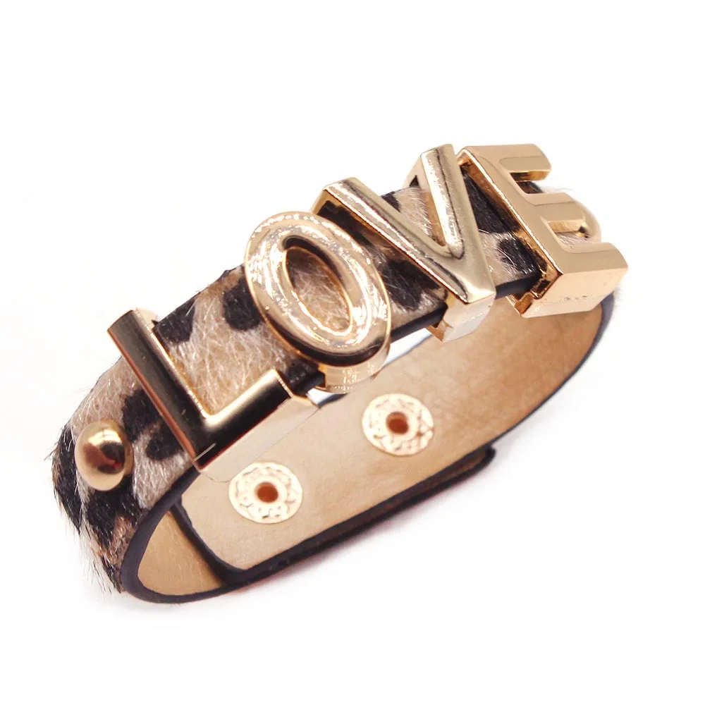 Женский кожаный браслет D &amp многослойный с леопардовым принтом в стиле бохо