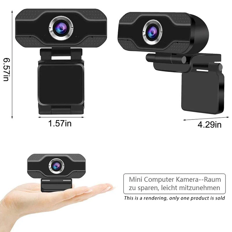 Веб камера HD 1080P со встроенным микрофоном потоковая компьютерная веб с