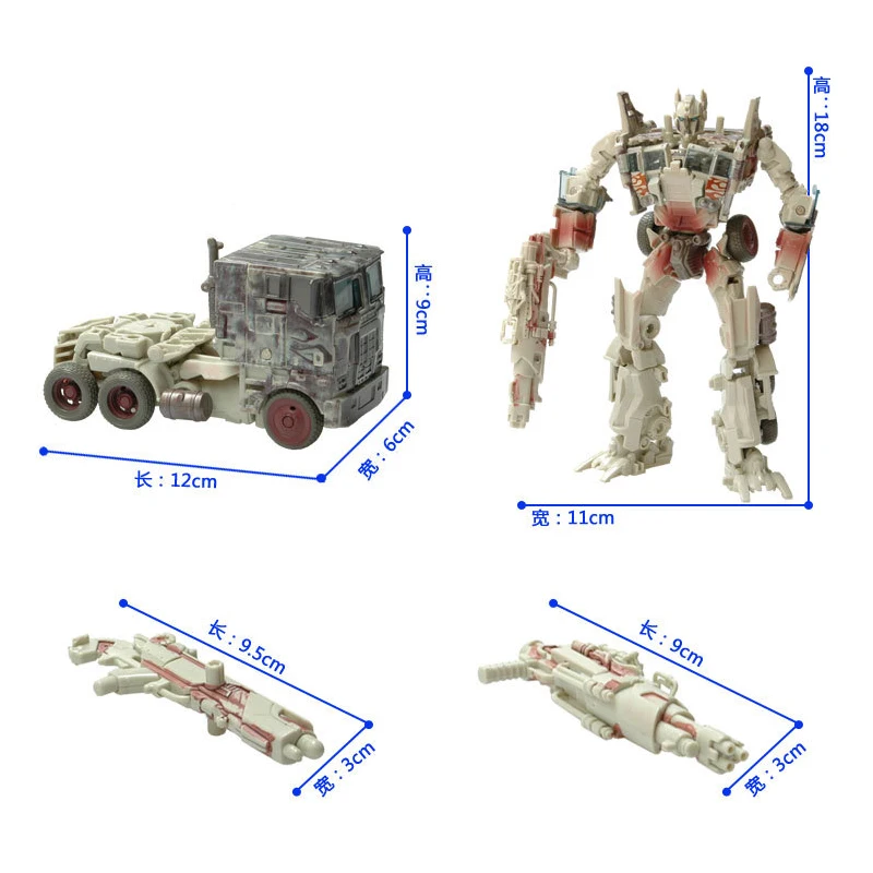 Такара TOMY трансформация битва поврежденный Оптимус Прайм 18 см фигурка деформация робот Детский подарок игрушки