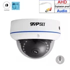 Камера видеонаблюдения AHD CCTV, 15 шт., Инфракрасные светодиоды 8 Мп, 5 МП, 4 МП, 2 МП, с обнаружением лиц, взрывозащищенный звук, белая металлическая купольная полусфера