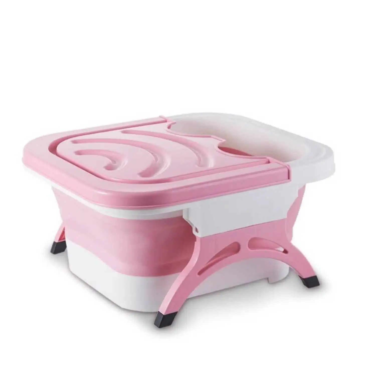 Behogar Складной Спа для ног замочить массажная ванна ведро бассейна с массирующие