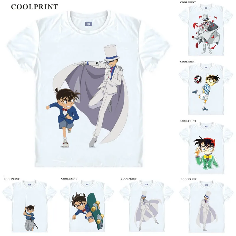 Детектив Conan Edogawa Aoyama Goushou Meitantei Конан Аниме Косплей Custom майка топ с коротким