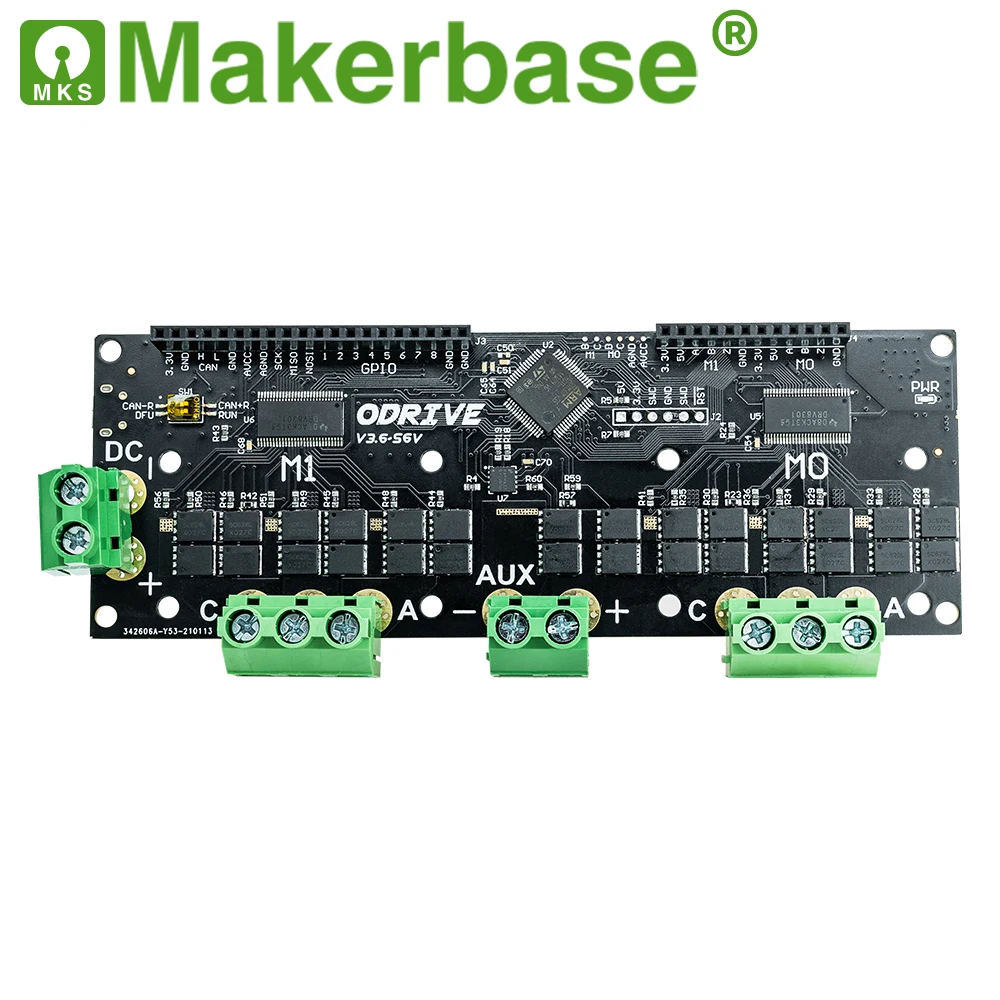 Makerbase ODrive3.6 56в FOC BLDC AGV серводвигатель с двойным мотором контроллер плата ODrive 3 6 |
