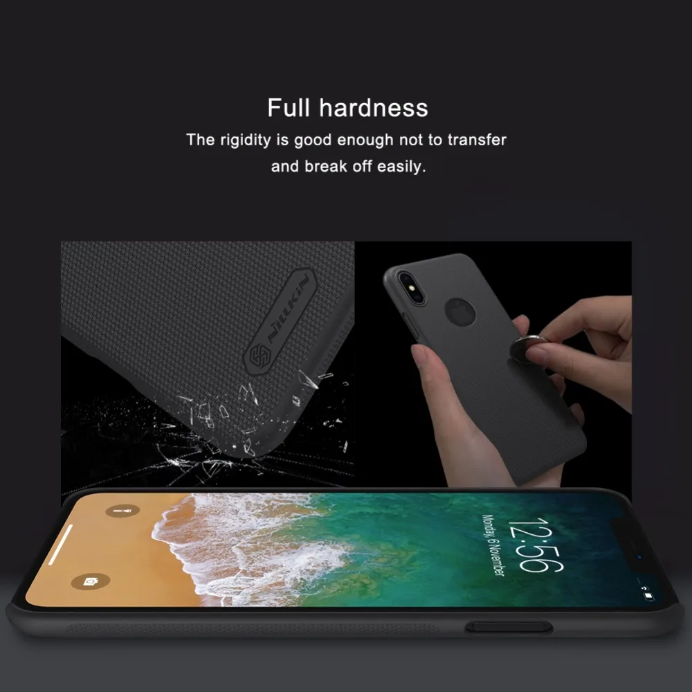 Чехол Nillkin для iPhone X XR XS Max чехол 6 6s 7 Plus супер матовый защитный жесткая задняя
