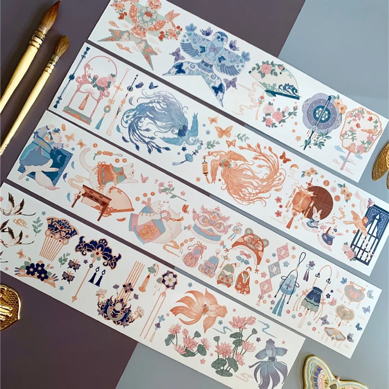 

1 петля, 8X150 см, декоративная лента с птицами, сделать масляный коллаж