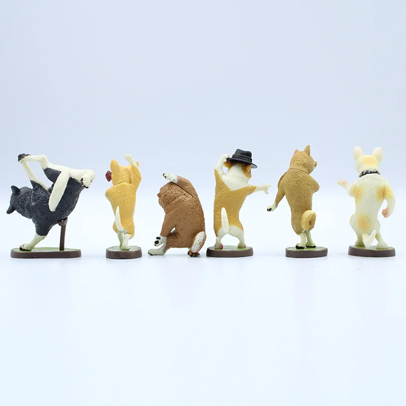 

New 6Pcs/lot Funny Dog Dancer Doll Puppy Dancing Toy Doll Car Cake Decorations Action & Toy Figures Gift for Kids Friends