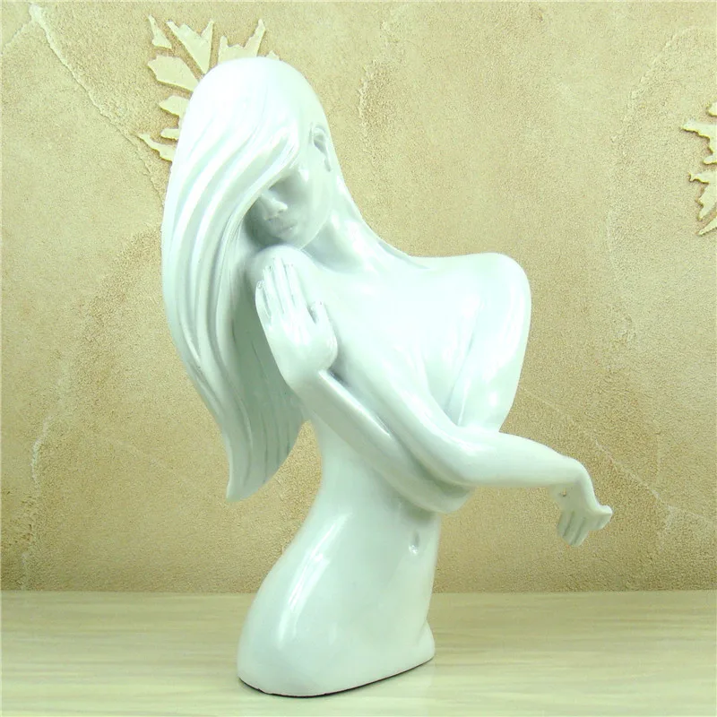 ABSTRACT NAKED WOMAN BUST HANDMADE RESIN BELLE SCULPTURE HUMAN BODY ART ORNAMENT LOVER'S GIFT CRAFT FOR PARLOR DECOR FURNISHING | Дом и