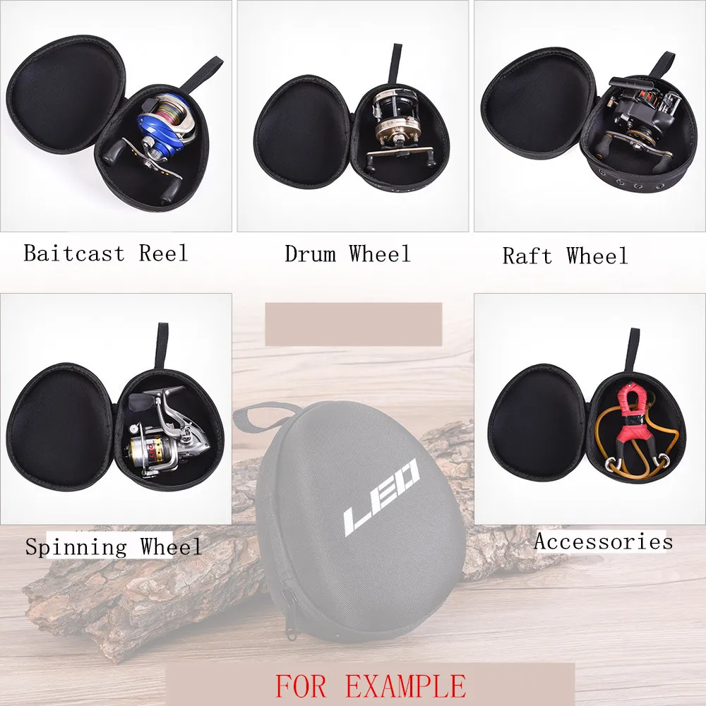 Черная Каплевидная форма EVA рыболовная Катушка Сумка Baitcast/барабан/Плот/спиннинг