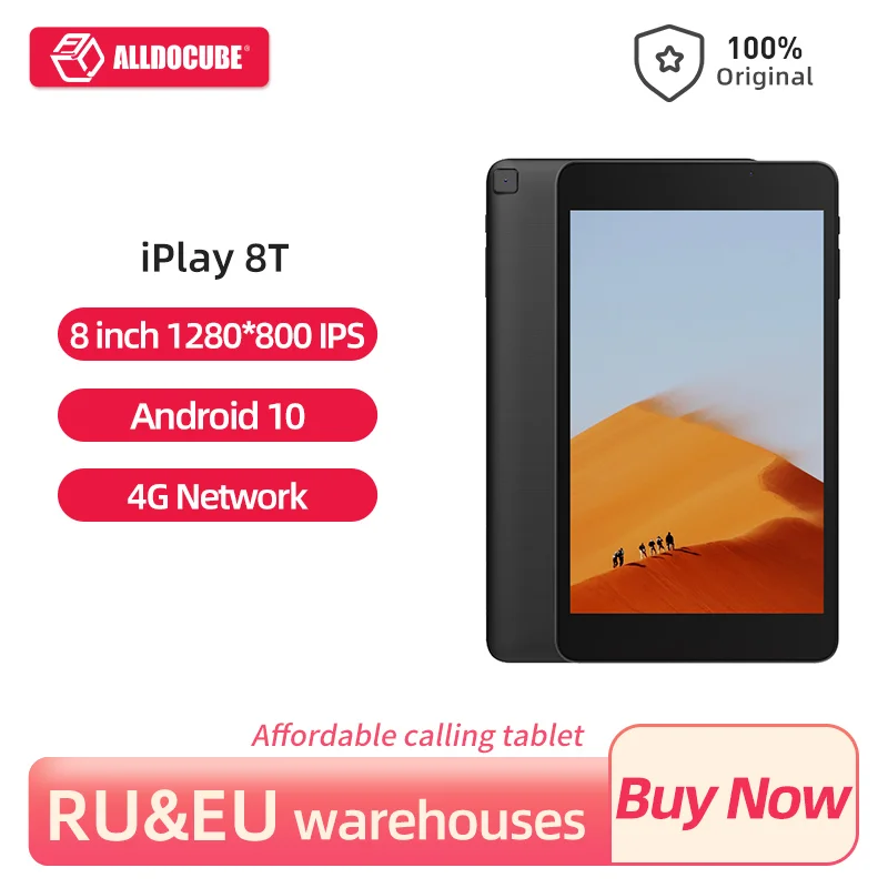 

ALLDOCUBE iPlay 8T Tablet 8 Inch 1280x800 Android 10 3GB RAM 32GB ROM Phone Call Tablets Portable 4G LTE WIFI Tablet PC Type-C