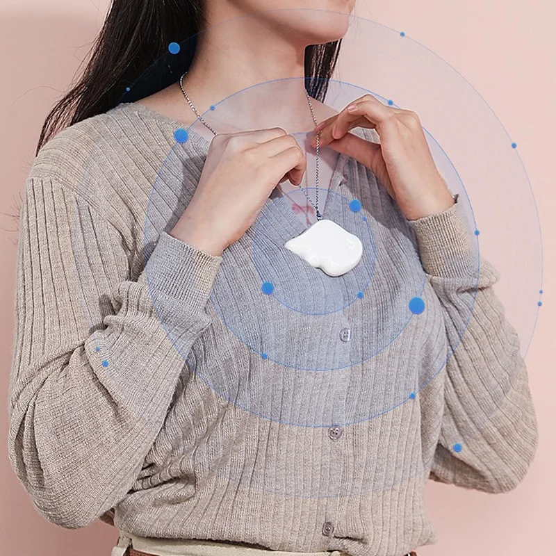 

Angel Wings Wearable Air Purifier Necklace Personal Mini Portable Air Freshener Ionizer Negative Ion for Adults Kids