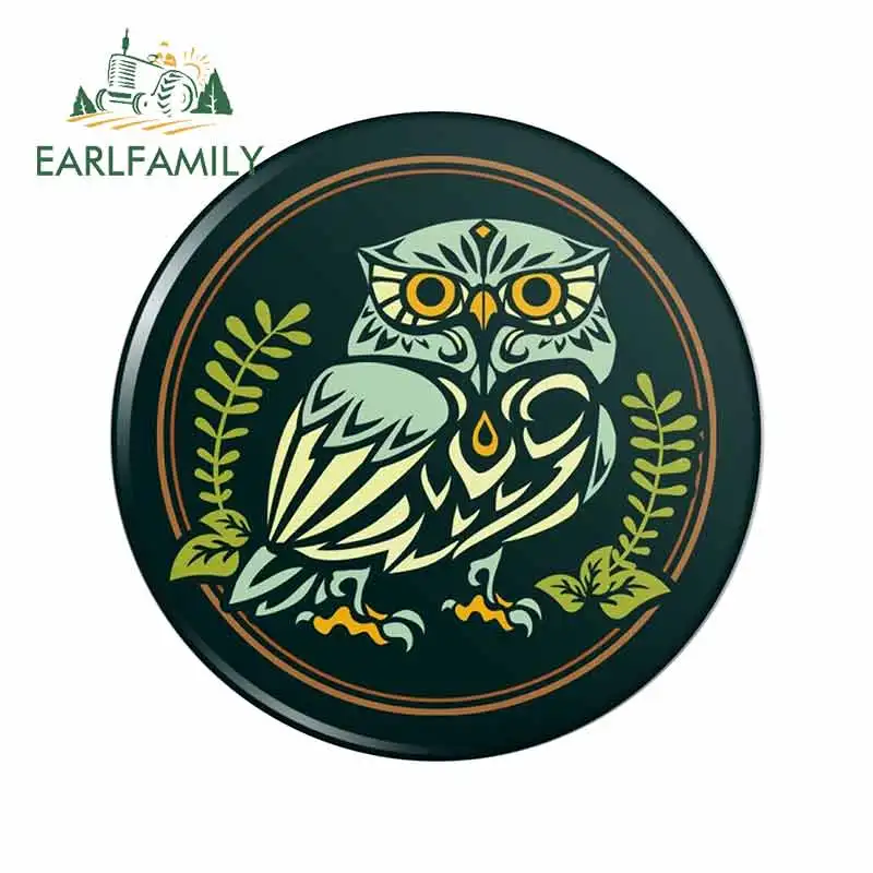 

EARLFAMILY 13 см x 12,9 см для совы автомобильные наклейки водонепроницаемые наклейки устойчивые к царапинам Стайлинг автомобиля ноутбук для JDM SUV RV ...